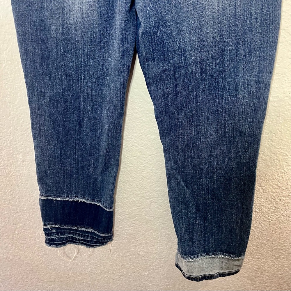 Judy Blue Straight Fit Tiered Raw Hem Ankle Jeans Size 7/28 - Picture 9 of 12